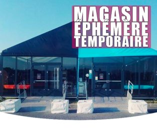 location magasin et restaurant temporaire