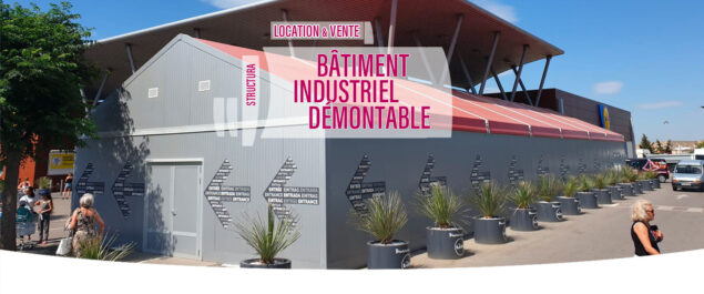 Batiment industriel démontable
