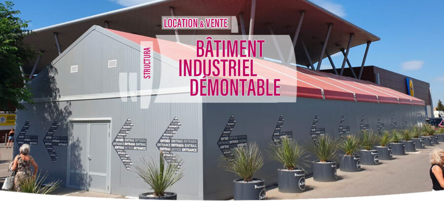 Batiment industriel démontable