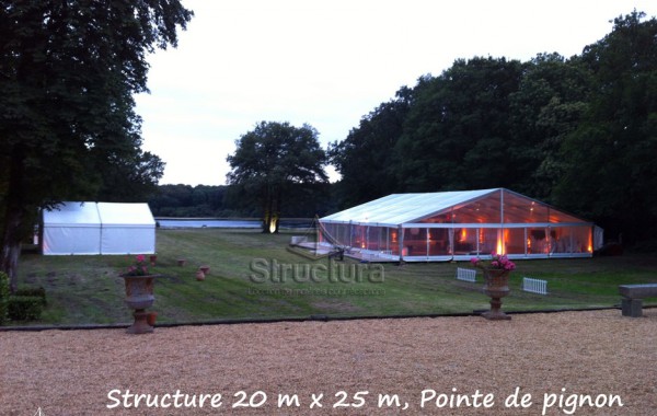 18- Structure chapiteau entoilage cristal 20mx25m