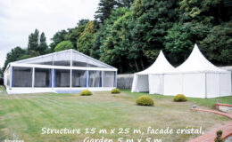 Nous vous proposons à la location ou à la vente un chapiteau entoilage cristal pour un mariage et pour tout type d’événement particulier de type anniversaire, mariage, cocktail, repas de famille. Structura Toulouse, Montauban, Albi, Auch, Castres, Rodez, Perpignan, Agen