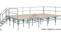 Location option et accessoire : podium Structura