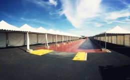 chapiteau tentes pagodes  24hr du Mans Ferrari Structura-1