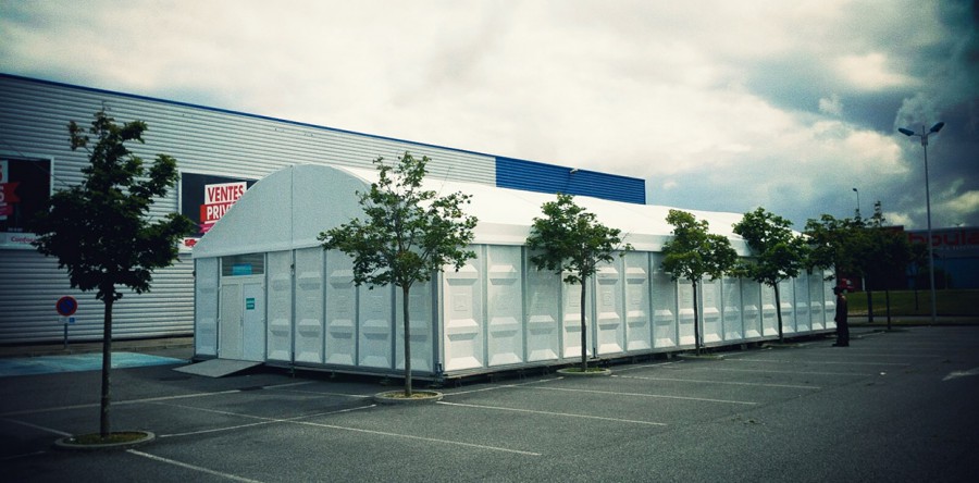 09- Structure chapiteau espace de vente 10mx20m