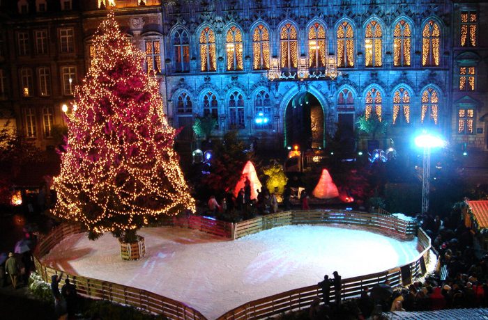 Patinoire coeur non couverte