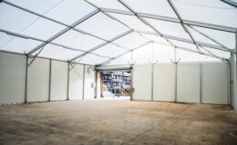 Bâtiment industriel démontable thermo gonflé pour une zone de stockage ou une surface de vente de manière ponctuelle ou permanente sur Toulouse, Castres, Albi, Auch, Rodez, Carcassonne, Perpignan, Béziers