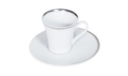 Vaisselle – Tasse à café “Ellipse” + soucoupe