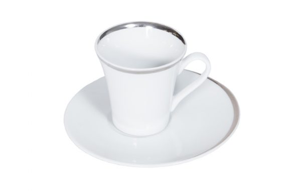 Vaisselle – Tasse à café “Ellipse” + soucoupe