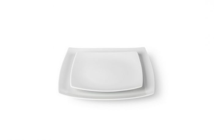 Vaisselle – Assiette “Carré Blanche”