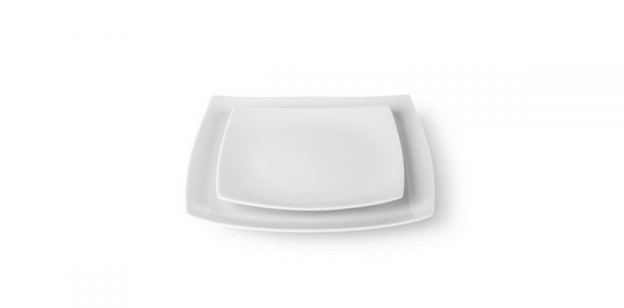 Vaisselle – Assiette “Carré Blanche”