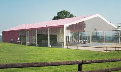 13- Structure chapiteau 20mx35m entoilage rose et cristal