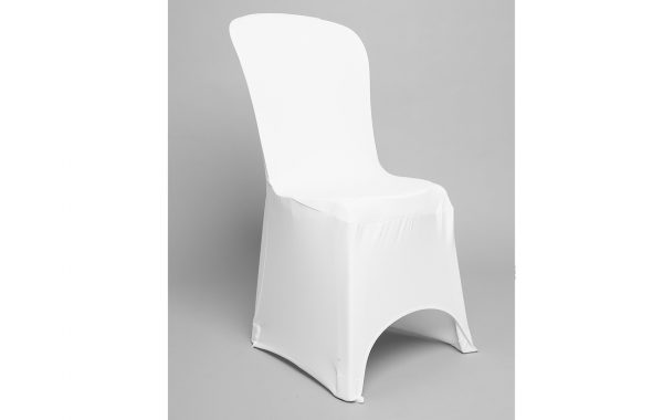 Nappage mobilier – Housse lycra blanche pour chaise