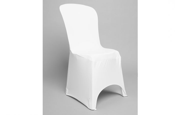 Nappage mobilier – Housse lycra blanche pour chaise