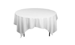 Nappage mobilier – Table ronde blanche
