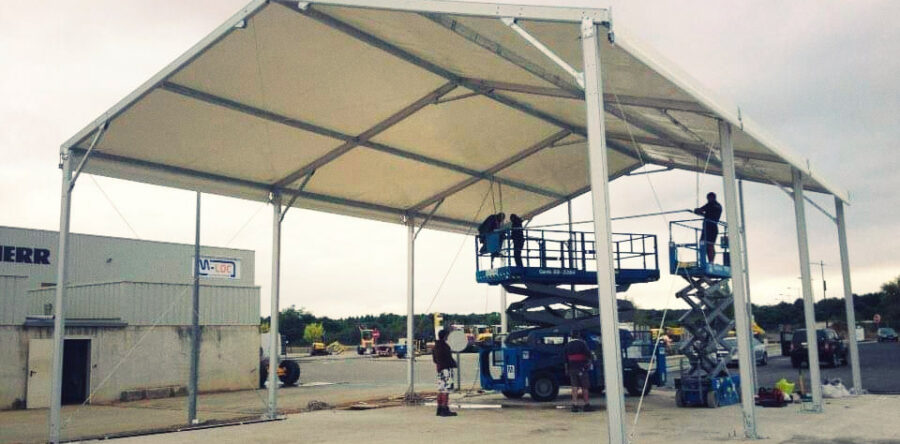 09- Structure chapiteau stockage permanent 10mx15m