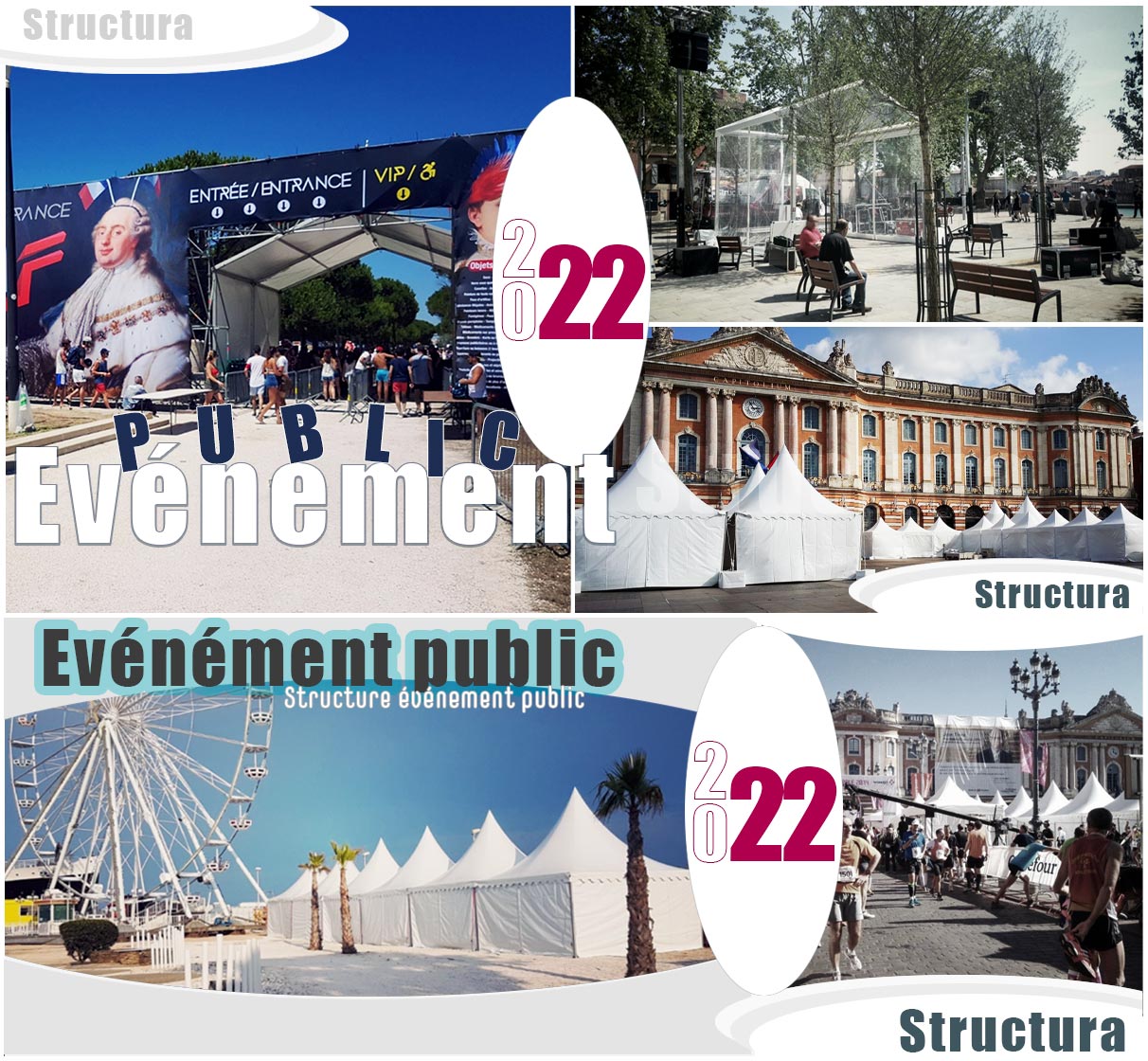 pour vos événements publics location et vente de chapiteau, tente, pagode et matériels de réception sur toute la France par Structura