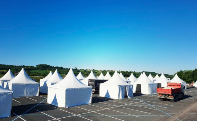garden exposition village producteurs locaux 5mx5m Structura location et vente