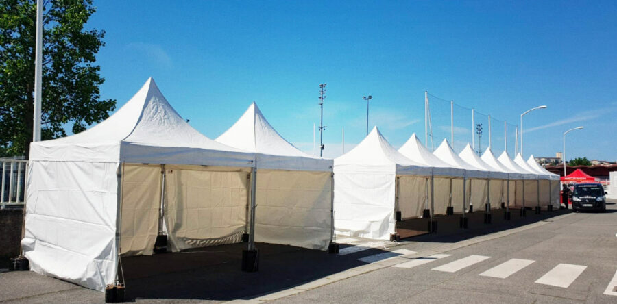 03 – Pagode 3mx3m pour une exposition