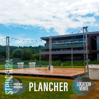 Plancher en location. Courte, moyenne et longue durée. Toute la France. Adaptable à votre terrain, nous faisons une mise à niveau selon le dénivelé… Avec ou sans couvertures, le plancher en bois est parfait pour vos pistes de danse et repas à l’extérieur et même les patinoires !