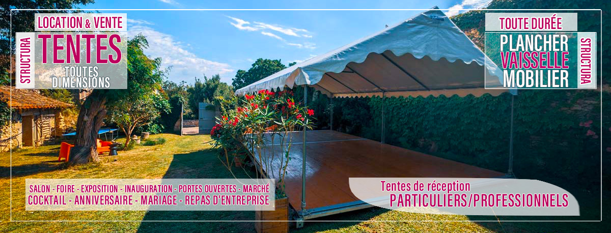 Pour votre événement particulier ou professionnel, public, si vous êtes à la recherche d'une tente de réception sur Toulouse, Montauban, Albi, Auch, Castres, Bordeaux, Perpignan, Montpellier contactez-nous !