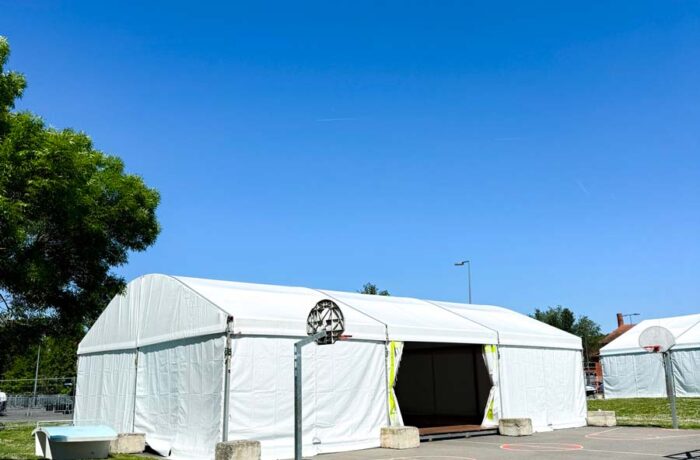 09 – Structure chapiteau barnum arquée 10mx15m