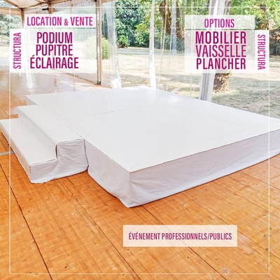 Vous cherchez à louer un podium pour votre événement public et professionnel