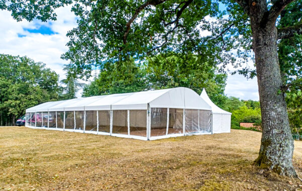 09 – Structure chapiteau barnum rideaux cristal 10mx15m